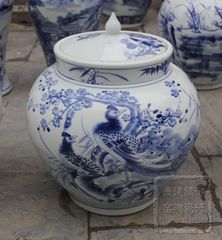 景德镇陶瓷器储物罐手绘青花瓷器