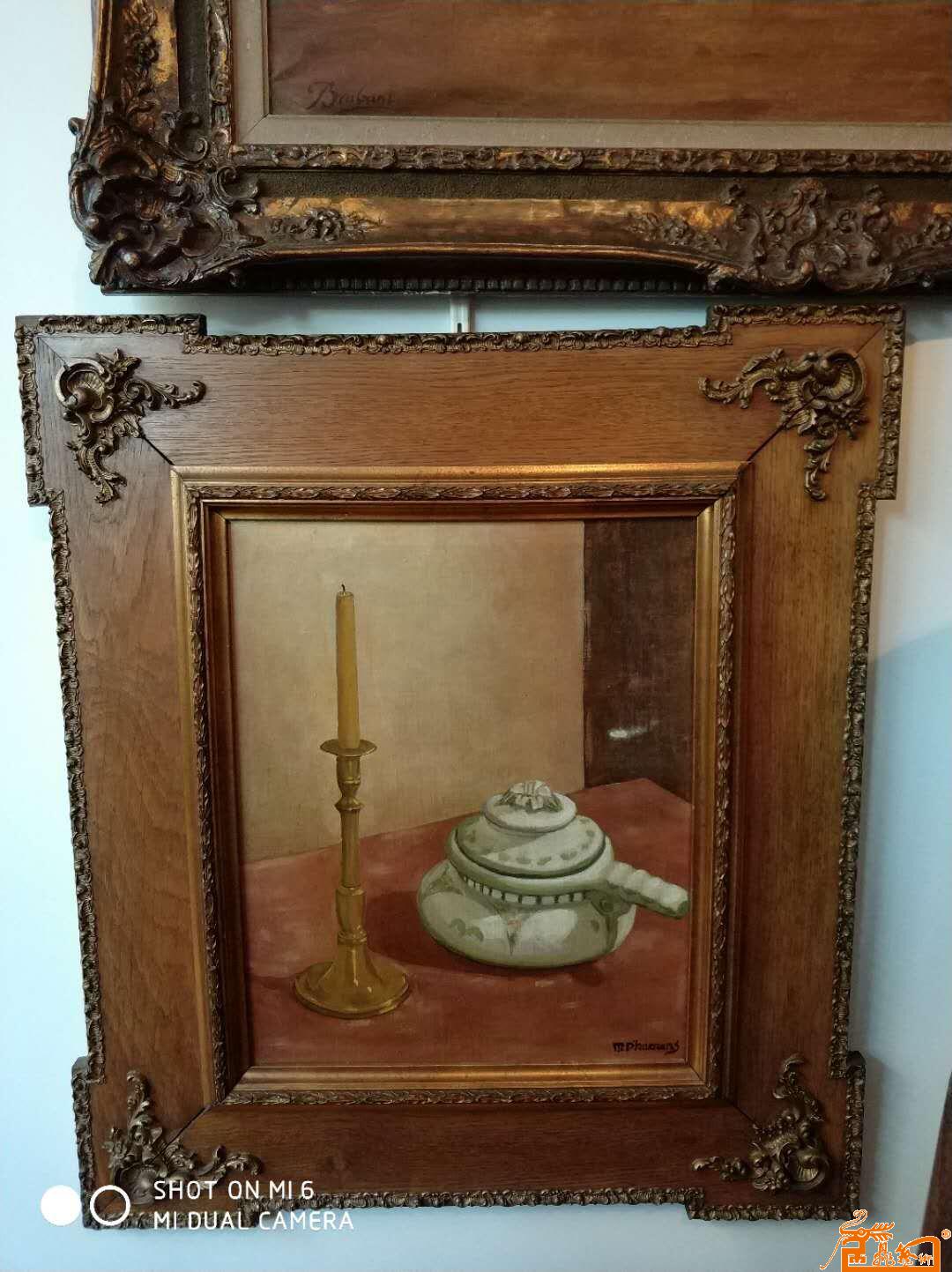 百年老画 静物画:茶壶与烛台